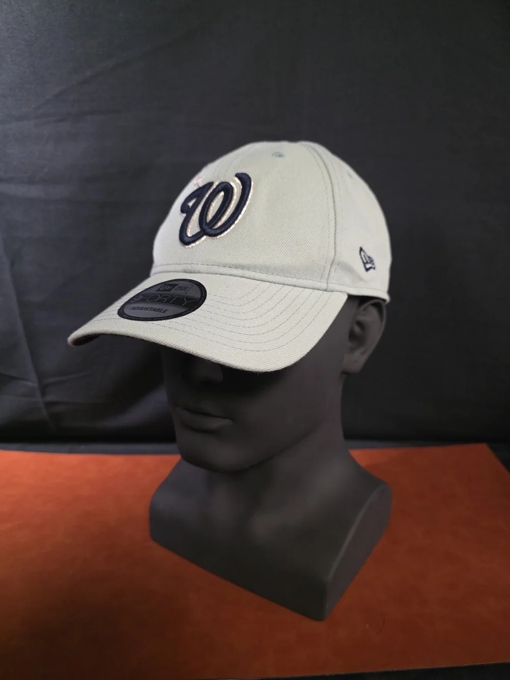 New Era Light Gray Baseball Cap with Teal and Navy Accents